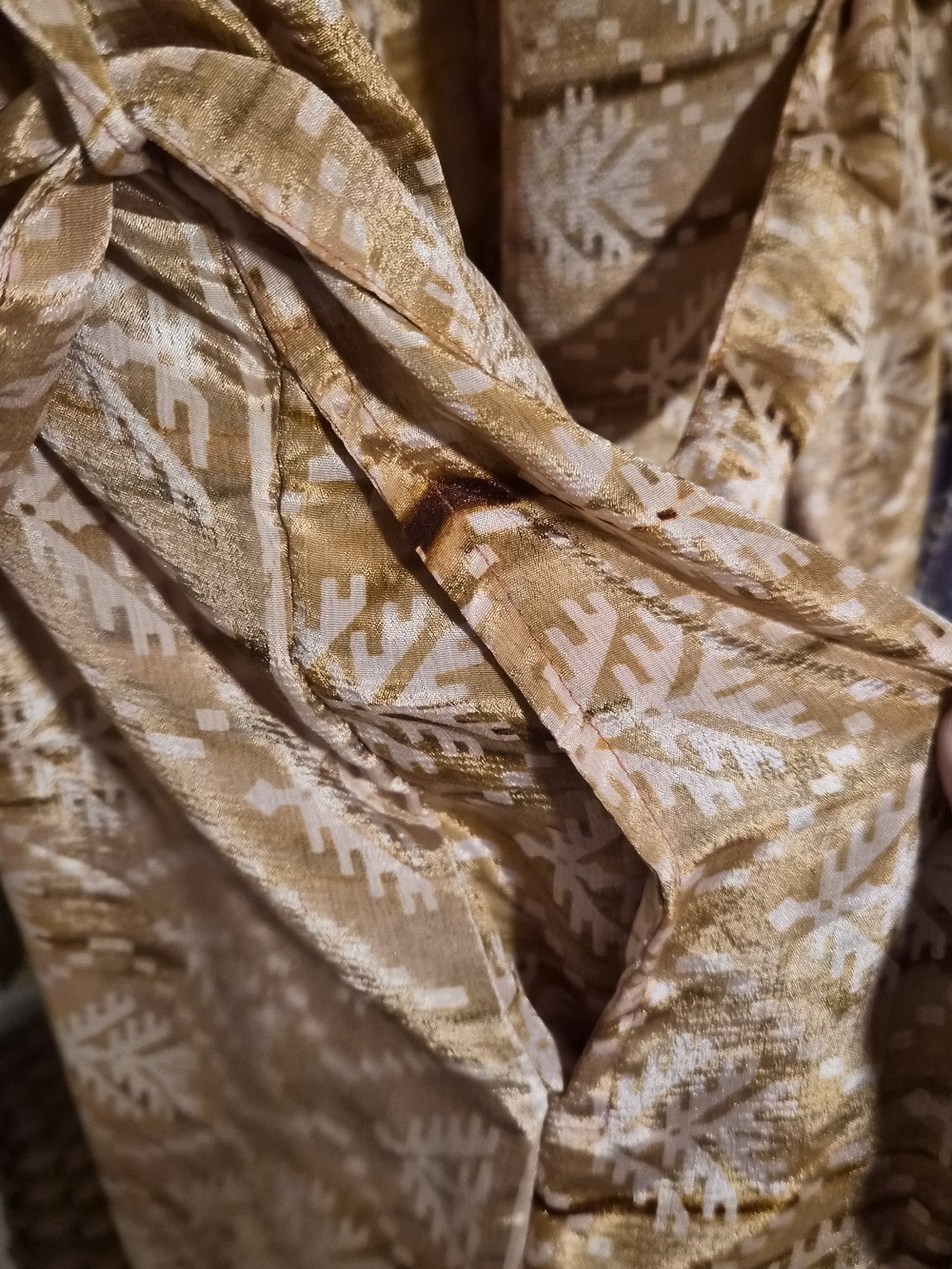 NWT 100% Indian Crepe Silk Kimono/Robe